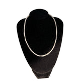 Natural 3mm White Freshwater Pearls Necklace for Women