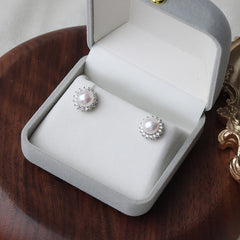 Natural Freshwater Pearl Earring S925 7MM