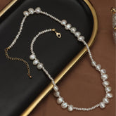 High Luster Freshwater Pearls Necklace Teardrop-Shaped Pearl 7-8mm