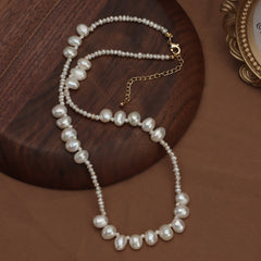 High Luster Freshwater Pearls Necklace Teardrop-Shaped Pearl 7-8mm