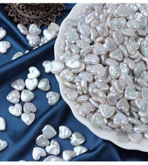 Natural freshwater pearls, Baroque heart-shaped loose beads for DIY Jewelry Making