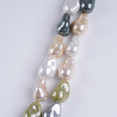 10-14mm Multicolor Baroque Shell Pearl Loose Beads Strand 15“ for DIY Jewelry Making