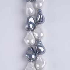 10-14mm Multicolor Baroque Shell Pearl Loose Beads Strand 15“ for DIY Jewelry Making
