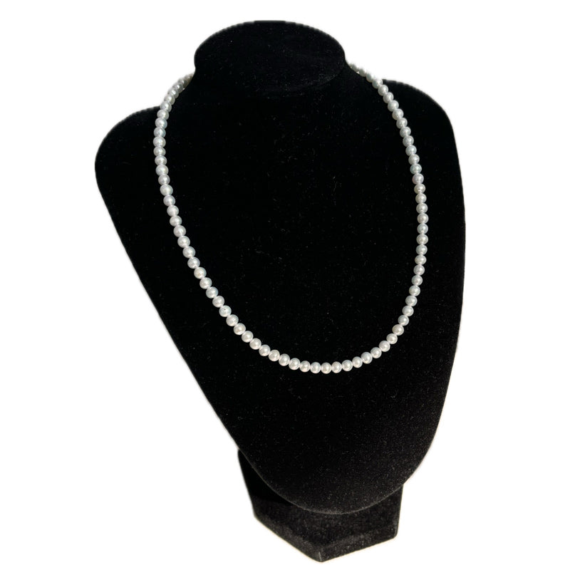 Natural Freshwater Baroque Pearls Necklace 4.5-5mm White S925 for Women Main image