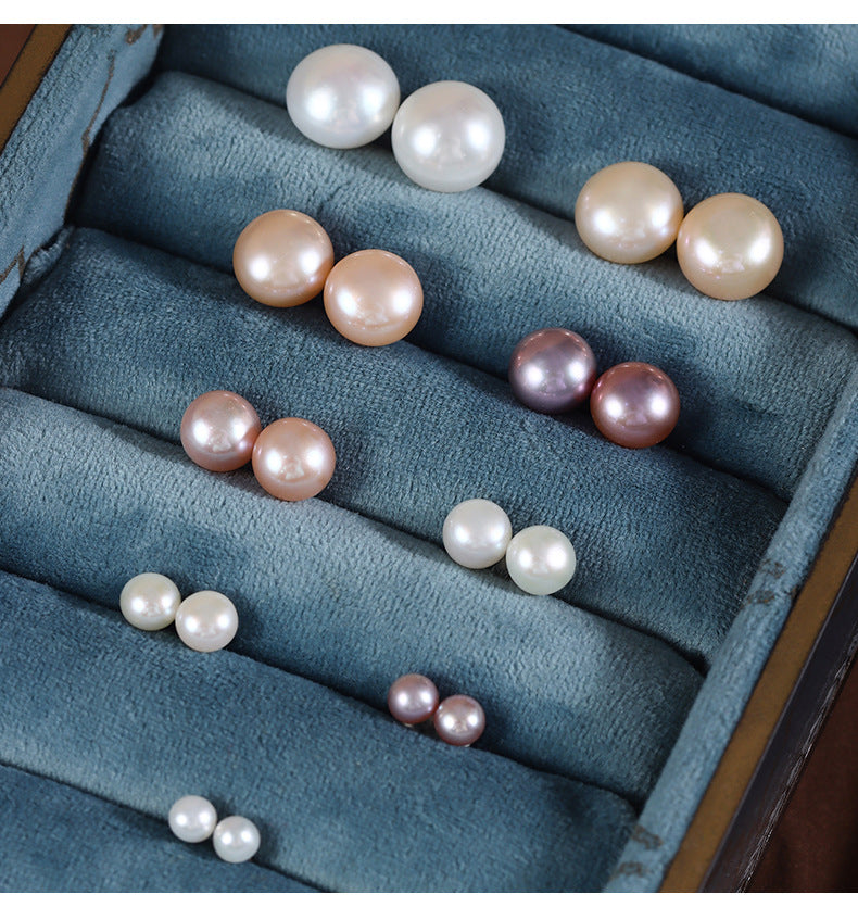 Natural Freshwater Pearl Earrings S925 4mm-11mm