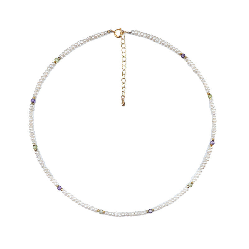 Twisted Chain Natural Freshwater Pearl Necklace