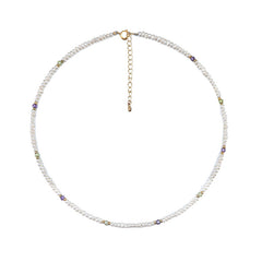Twisted Chain Natural Freshwater Pearl Necklace