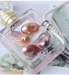 15-20mm Multicolor High Luster Natural Freshwater Baroque Fishtail Pearl Pendant Charm (1 Pc) for DIY Jewelry Making