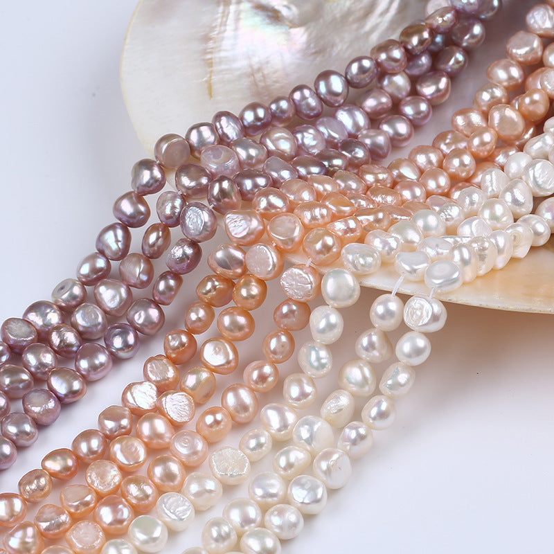 2-12mm High Luster Natural Freshwater Baroque Pearl Beads Strands (14") for DIY Jewelry Making Main image
