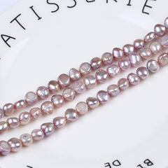 2-12mm High Luster Natural Freshwater Baroque Pearl Beads Strands (14") for DIY Jewelry Making