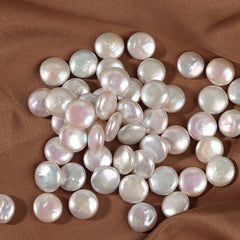 11-12mm Natural freshwater pearls, High Luster Baroque Coin-shaped Loose Beads for DIY Jewelry Making