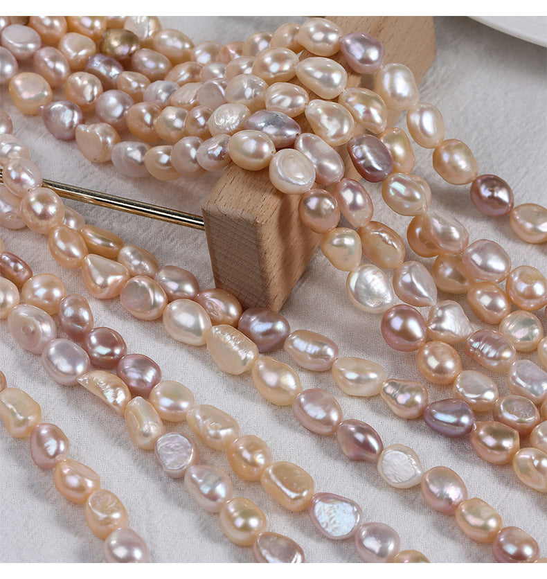 9mm High Luster Candy Color Freshwater Baroque Pearl Beads Strand (15") for Jewelry Making Secondary image