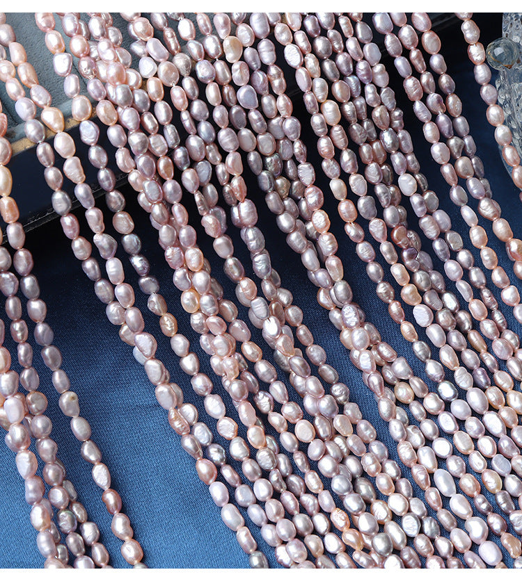 4mm Candy Color High Luster Natural Freshwater Baroque Pearl Beads Strand (14.5") for DIY Jewelry Making Secondary image