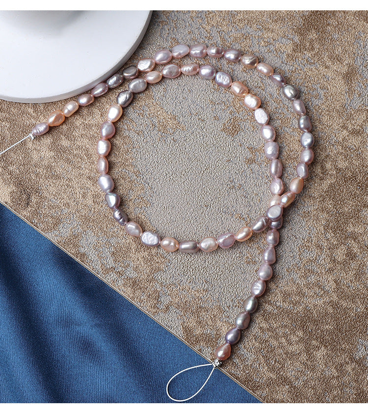4mm Candy Color High Luster Natural Freshwater Baroque Pearl Beads Strand (14.5") for DIY Jewelry Making