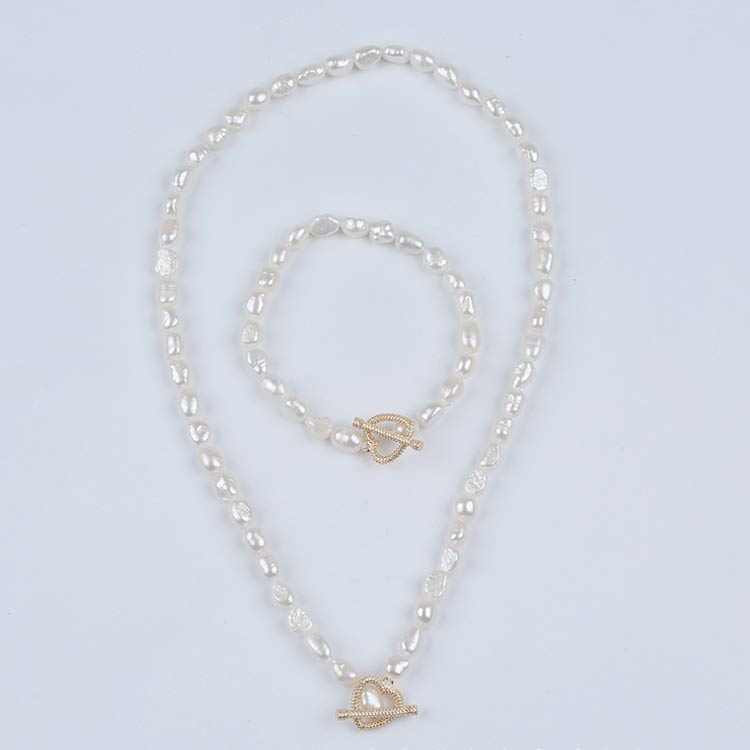 freshwater pearl necklace set