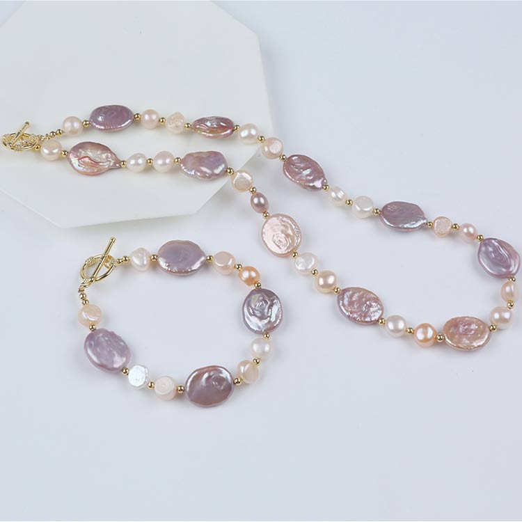 freshwater pearl necklace set