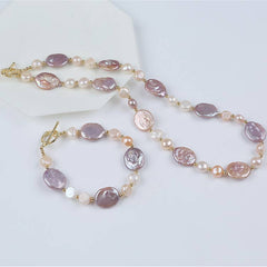 freshwater pearl necklace set