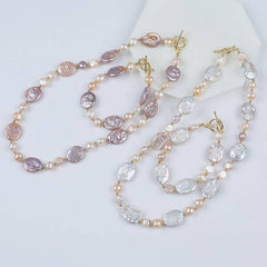 freshwater pearl necklace set