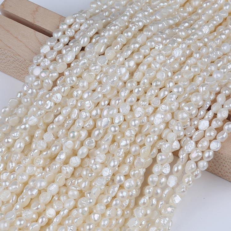baroque natural freshwater pearls beads strand Main image