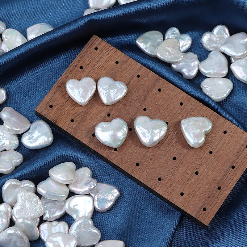 11-12mm White Natural Freshwater Baroque Heart Pearls Loose Beads (5pcs) for DIY Jewelry Making Secondary image