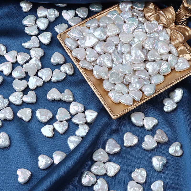 Natural freshwater pearls, Baroque heart-shaped loose beads for DIY Jewelry Making