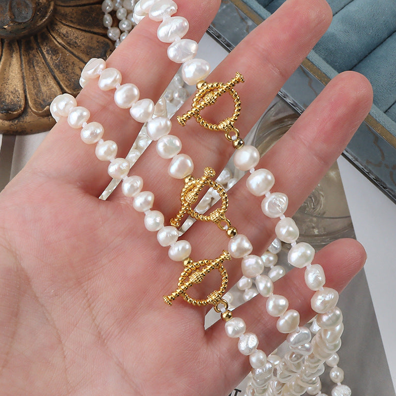 The Hera 35" Genuine Baroque Pearl Long Strand Necklace-Convertible Style Secondary image