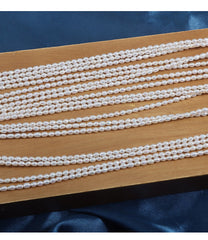2.5mm White High Luster Natural Freshwater Baroque Rice Pearl Beads Strand (15") for DIY Jewelry Making