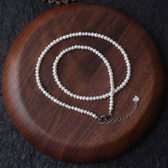 High Luster Freshwater Pearls Necklace Teardrop-Shaped Pearl  3mm