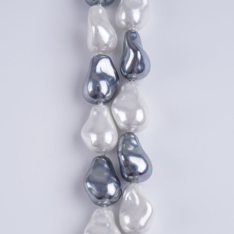 10-14mm Multicolor Baroque Shell Pearl Loose Beads Strand 15“ for DIY Jewelry Making