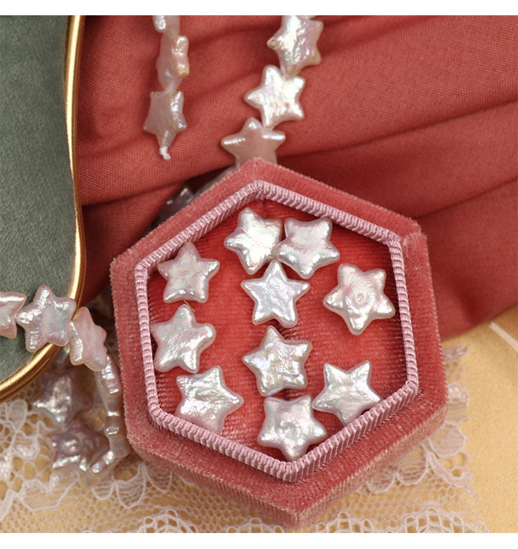 11-12mm White Natural Freshwater Baroque Star Pearls Loose Beads (5 Pcs) for DIY Jewelry Making Main image