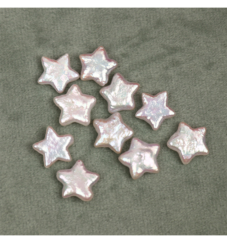 11-12mm White Natural Freshwater Baroque Star Pearls Loose Beads (5 Pcs) for DIY Jewelry Making Secondary image